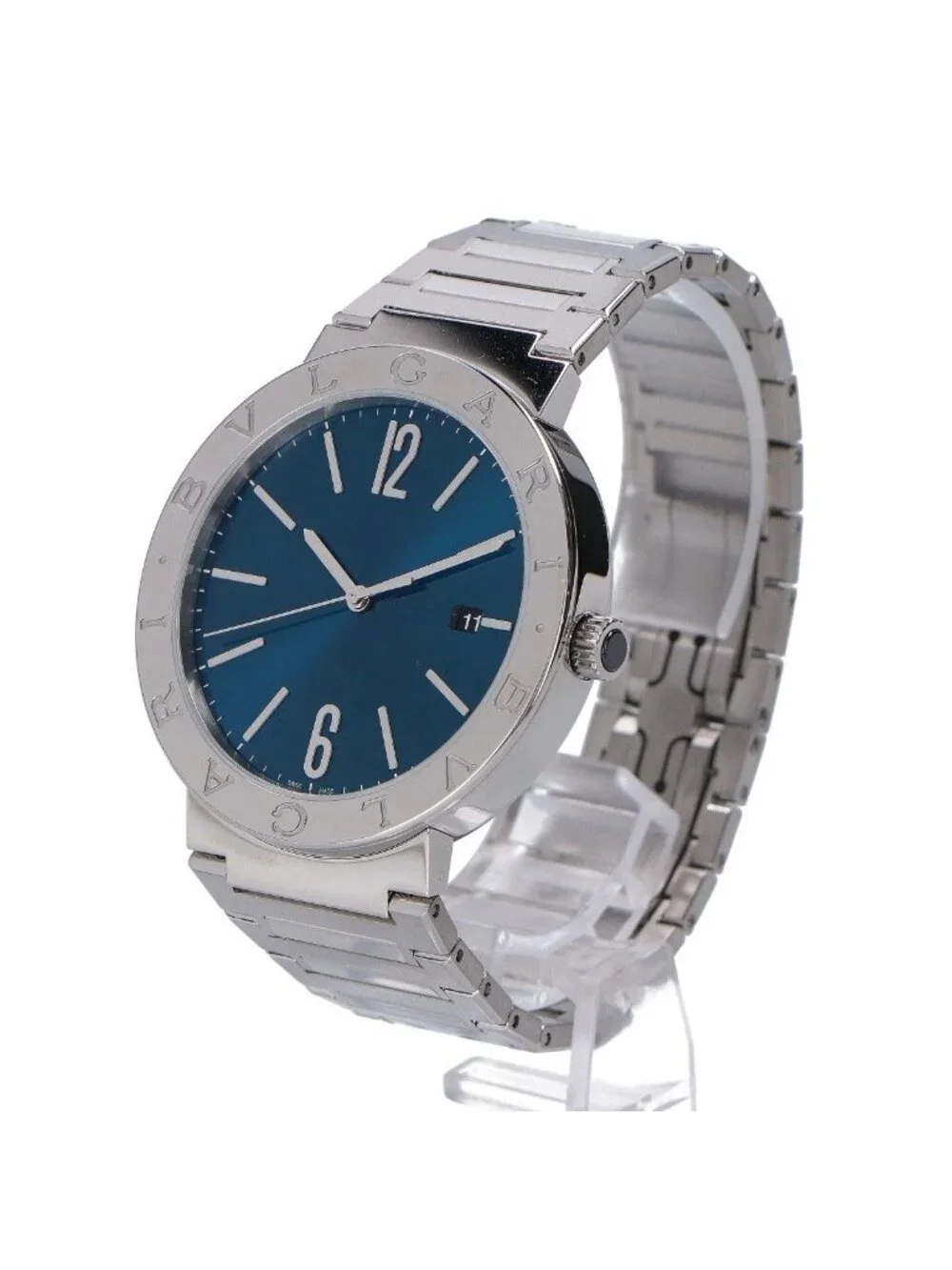 Bvlgari Polished Sea Thru Back Automatic Winding Watch